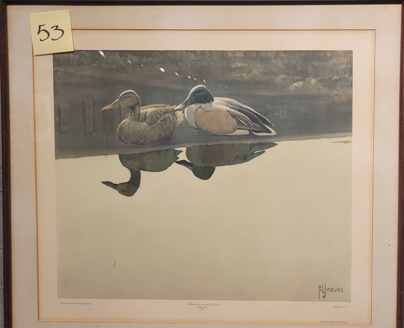 Francis Lee Jaques - Shovelers on the Mud: Francis Lee JaquesShovellers on the Mud Quaker State Litho. Co.Offset Lithograph Print