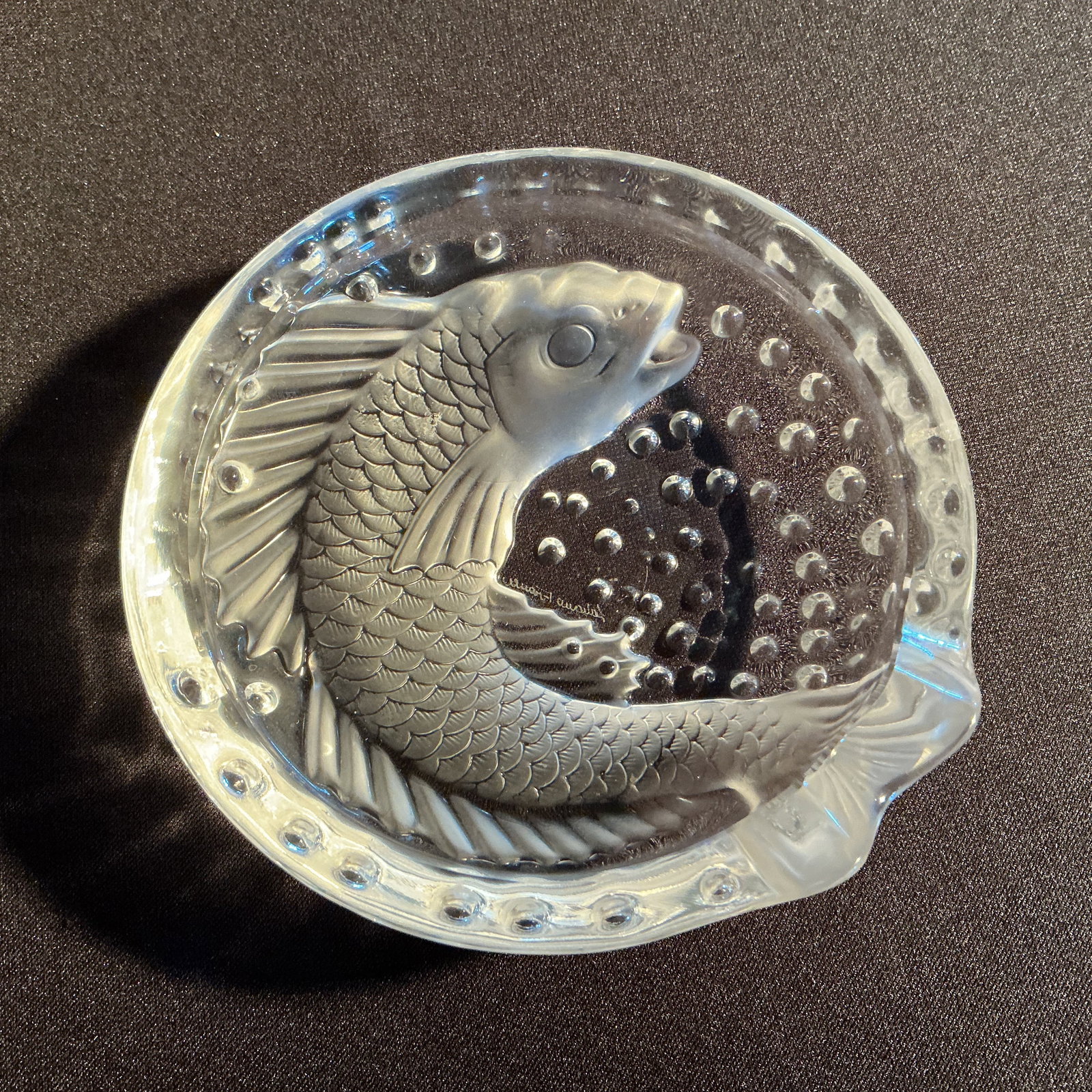 Lalique Crystal Fish Plate (1 of 2)