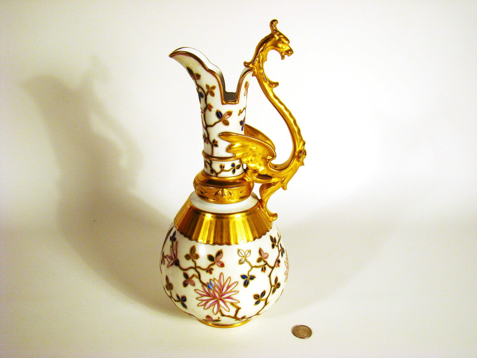 Czechoslovakia (?) Porcelain pitcher Double hammer marked (1 of 3)