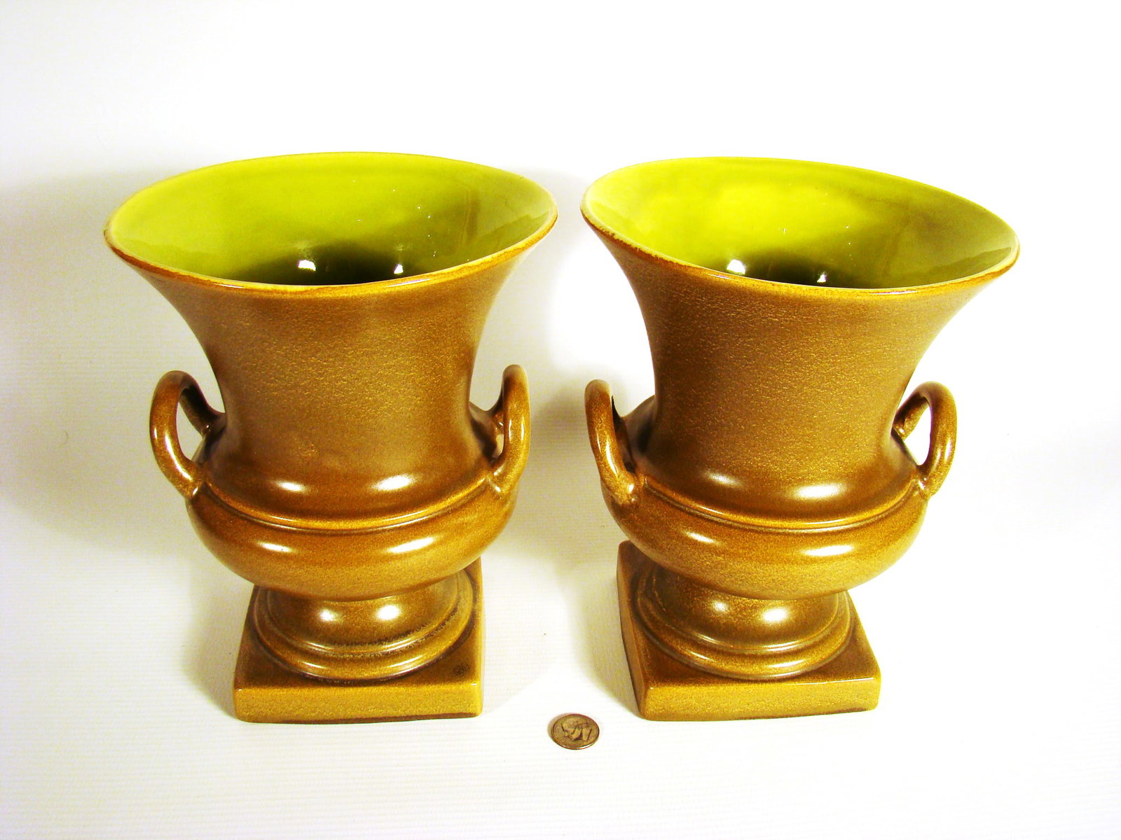 Pair Redwing Double-handled Urn Shaped Vases (1 of 2)