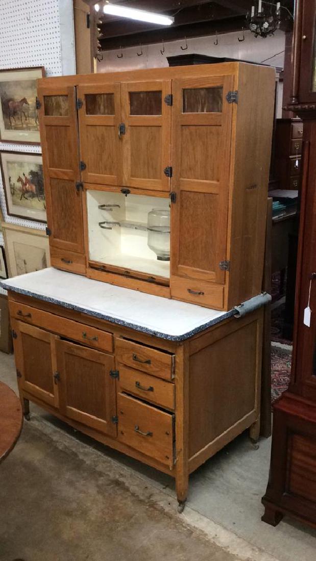 Hoosier Style Oak Bakers Jun 01, 2019 Broken Arch Auction