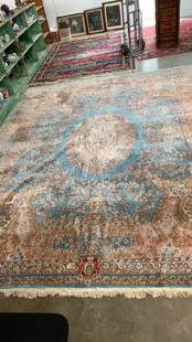 13’ x 11’ Vintage Kerman Rug: 13’ x 11’ Vintage Kerman Rug