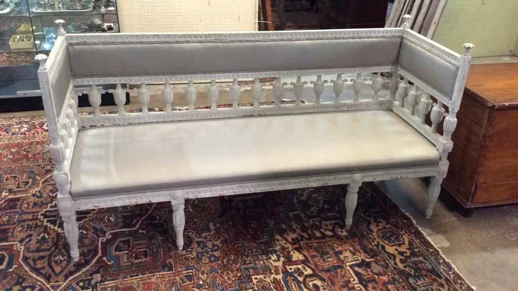 Designer Gustavian Swedish Settee (1 of 3)