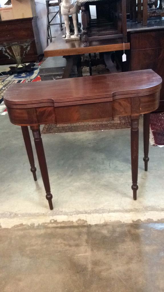 Period Flame Mahogany Games Table (1 of 2)