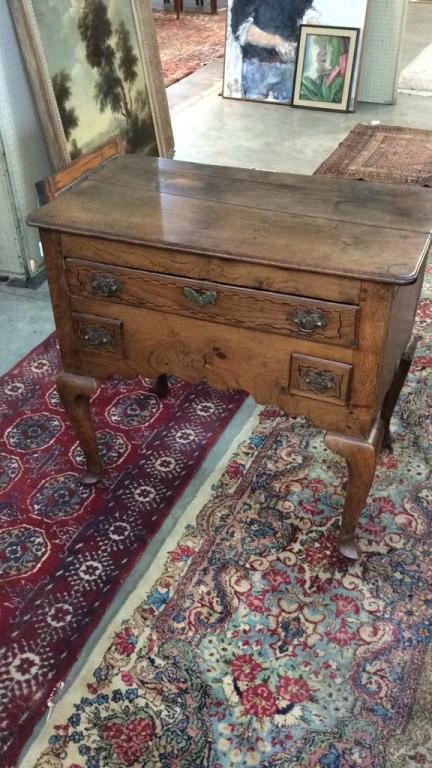 English Inlaid Queen Anne Low Boy Great size, (1 of 2)
