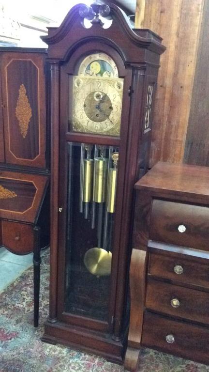 30 Day Tub Chime Grandfather Clock Whittington, (1 of 4)