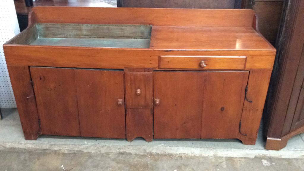 Monumental Maple Dry Sink Copper liner, center candle (1 of 3)