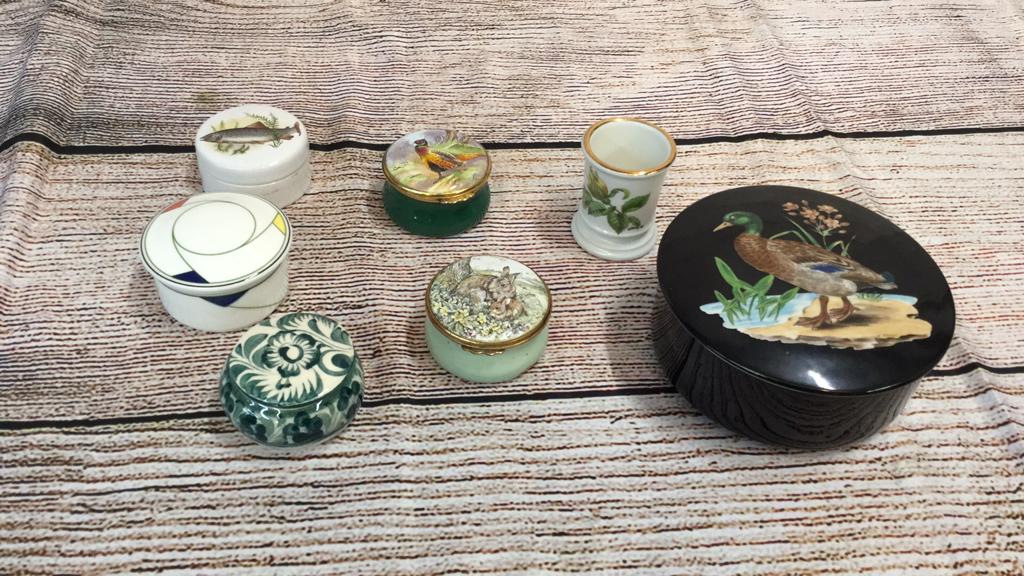 Group of Table Boxes, Holder Some Marked Villeroy and: Some Marked Villeroy and Bach, Worchester