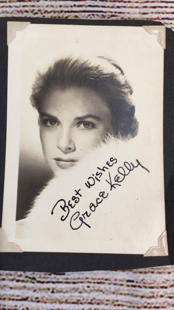 Autographed Photo Grace Kelly: 3” x 5” on heavy card stock paper, nice clear signature and clean back