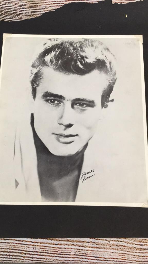 Autographed Promotional Photo James Dean: 8” x 10” Black and White Glossy