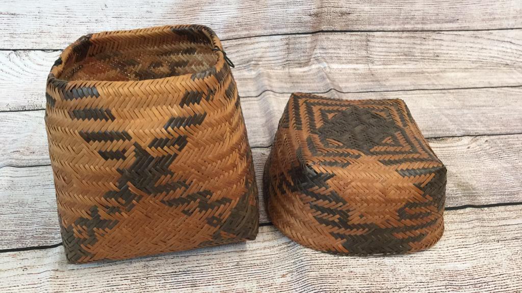 Rivercane Lidded Storage Basket (1 of 3)