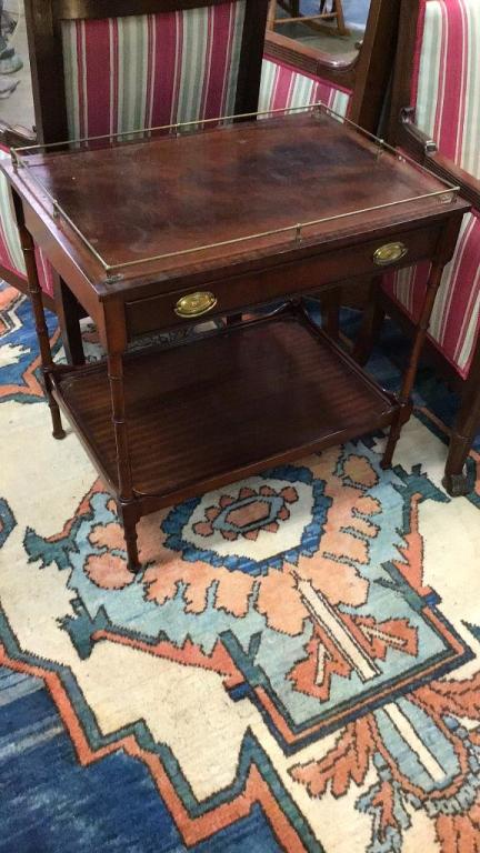 Regency Style Mahogany Side Table (1 of 2)