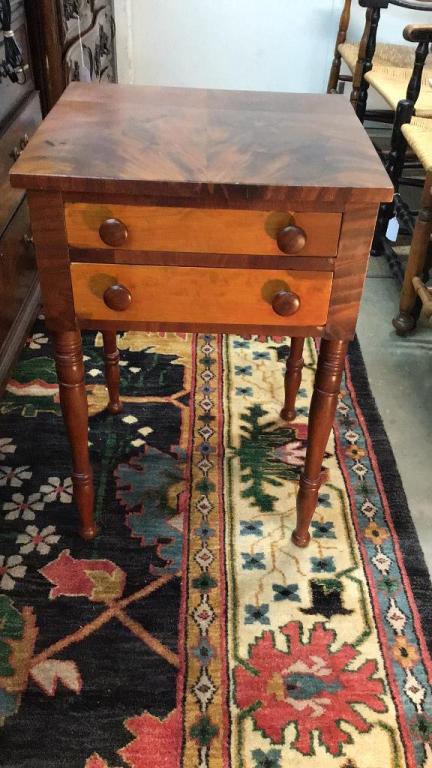 2 Drawer Turned Leg Stand (1 of 1)