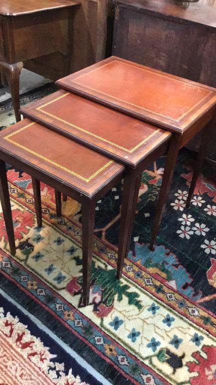 Set of Mahogany Nesting Tables (1 of 1)