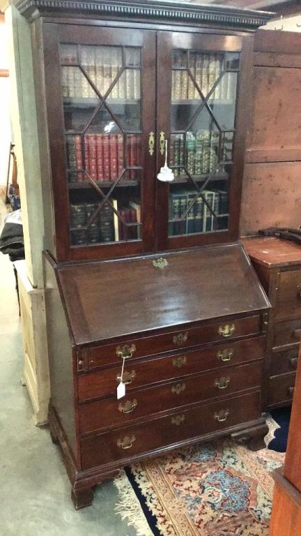 Period English Chippendale Secretary (1 of 4)
