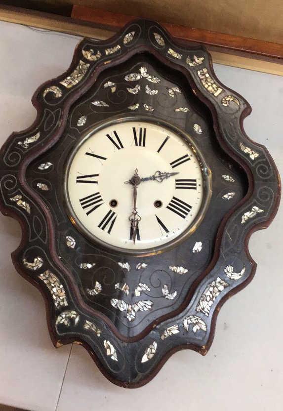 26” Inlaid Wall Clock (1 of 2)