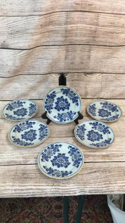 6 Asian Export Porcelain Plates (1 of 6)