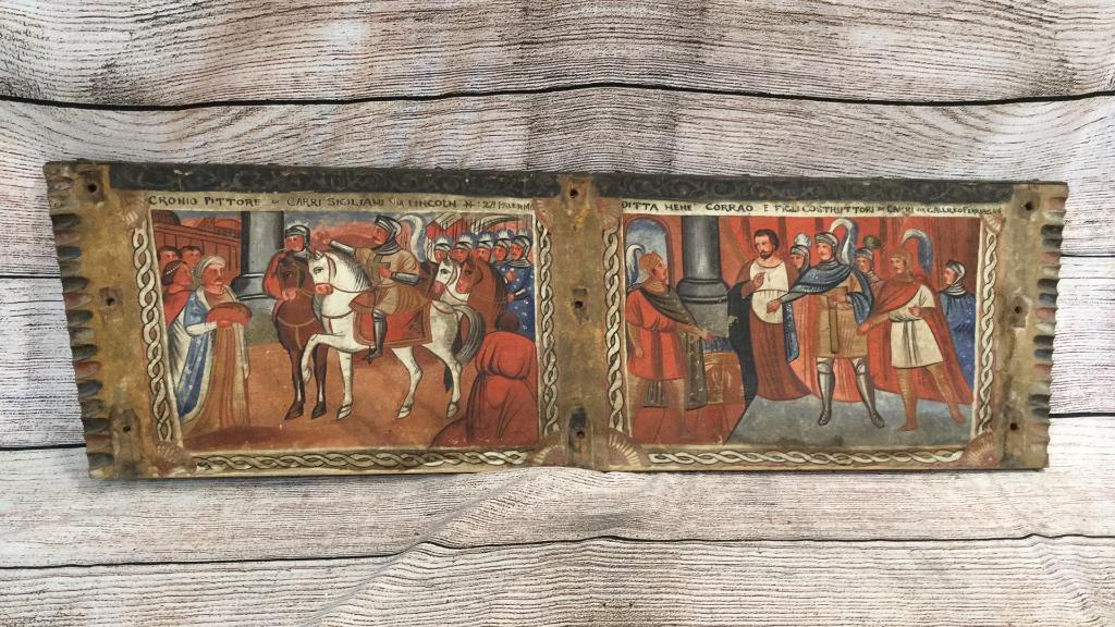 Unusual Hand Painted Iconic Architecture Panel (1 of 7)