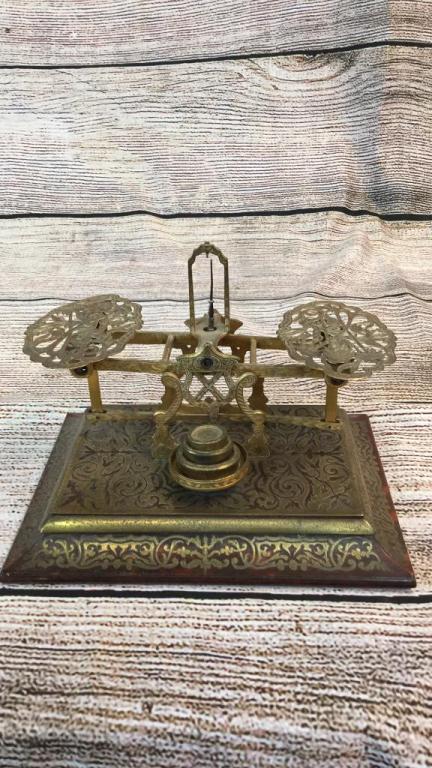 Antique Table Scale, Sampson Mordan  London (1 of 3)