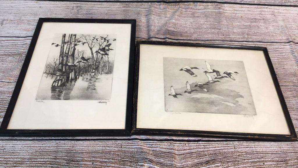 2 Richard Bishop Etchings (1 of 5)