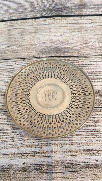 Sterling Silver Reticulated Tray (1 of 4)