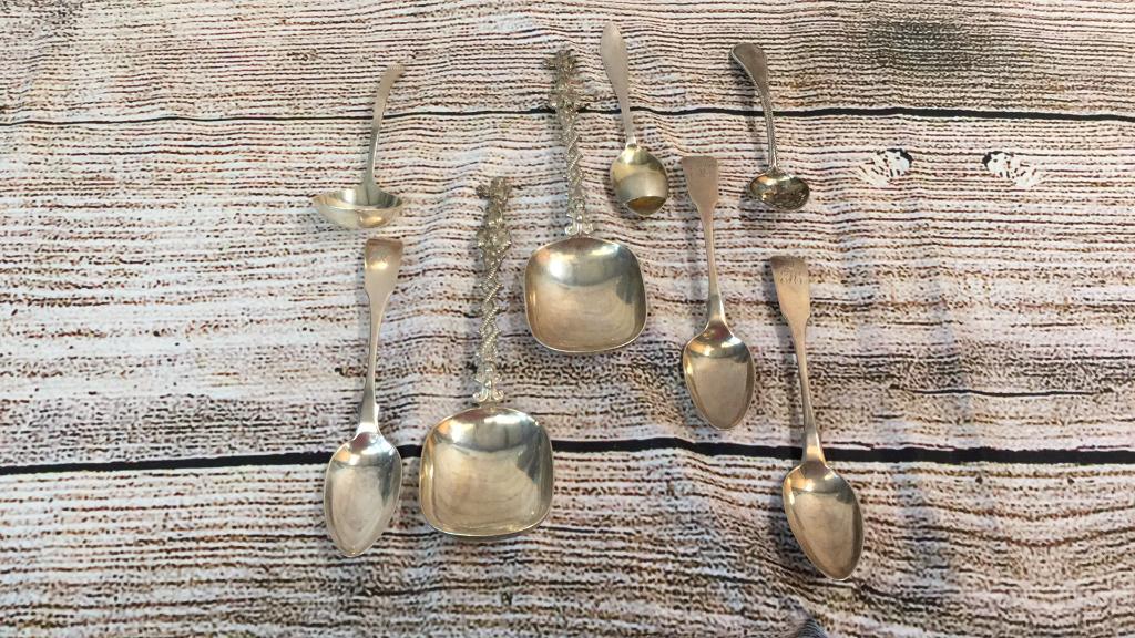 8 Pieces English Silver Flatware (1 of 4)