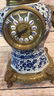 Asian Porcelain and Brass Ornate Clock - 2