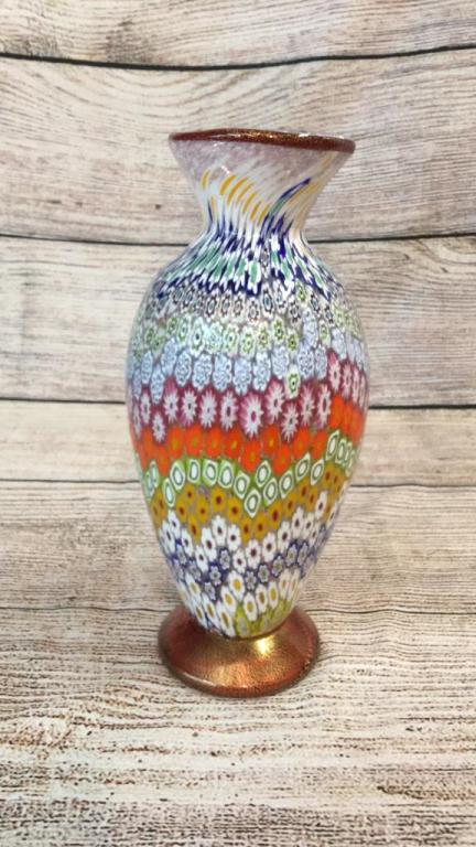 Millefiori Blown Glass Vase (1 of 5)