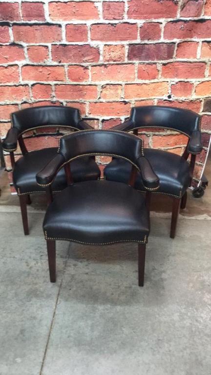 3  Leather Conference Chairs (1 of 3)