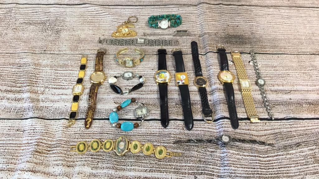 26 Costume Watches: Includes Seiko, Benrus, Gruen, Guess, Armatron, Netsuke,