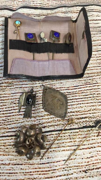 8 Hat Pins, 2 Pendants & Broach (1 of 1)