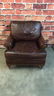 Chocolate Leather Club Chair by Century