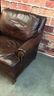 Chocolate Leather Club Chair by Century - 2