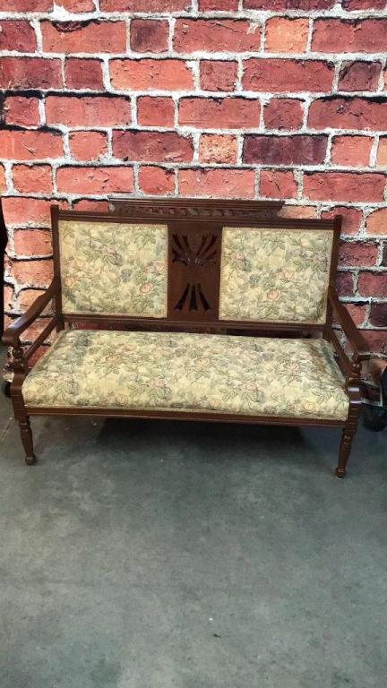 Eastlake Settee: Good condition, sturdy