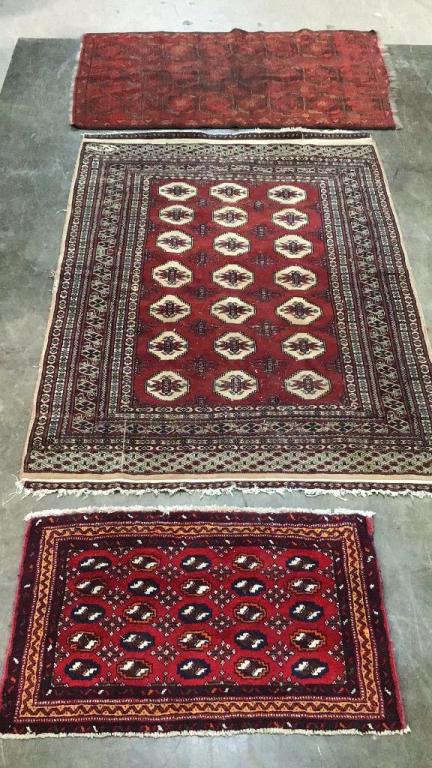 3 Vintage Persian Area/Throw rugs (1 of 5)