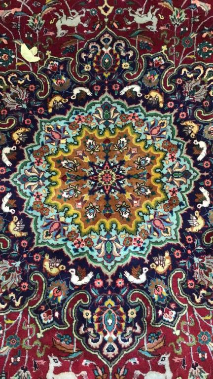 Vintage Tabriz Hunt Carpet (1 of 8)