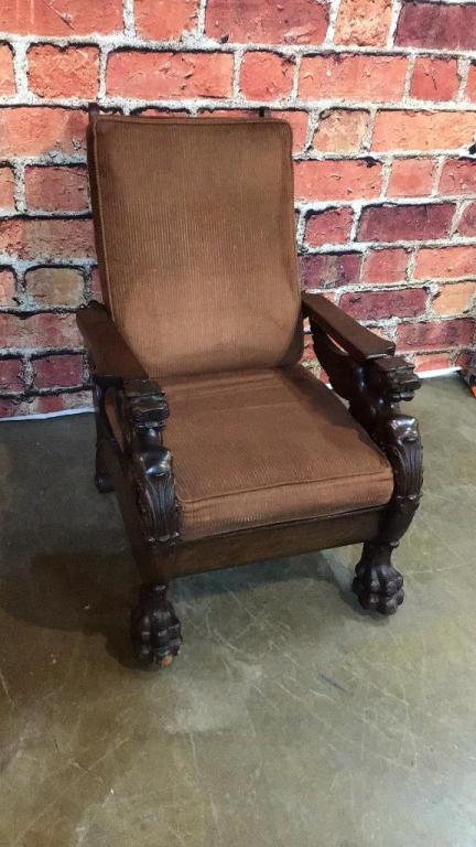Hand carved Morris Chair (1 of 2)