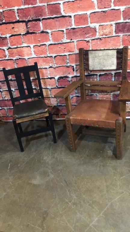 Stickley Sidechair & Limburg Open Armchair (1 of 5)