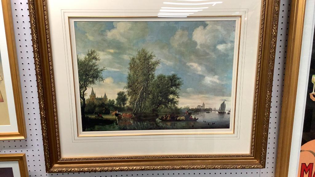 Giclee Canvas Print, Cattle at Crossing (1 of 3)