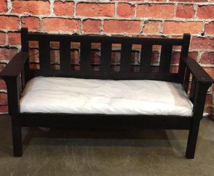 Mission Style Settee W Cushion (1 of 3)