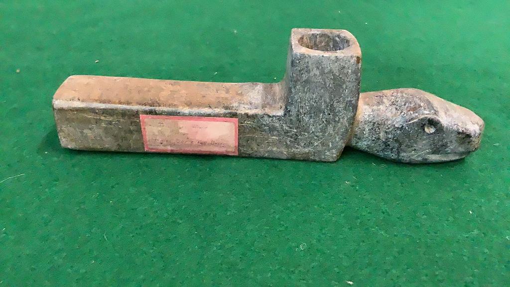 Stone Carved Snake Head Pipe (1 of 5)