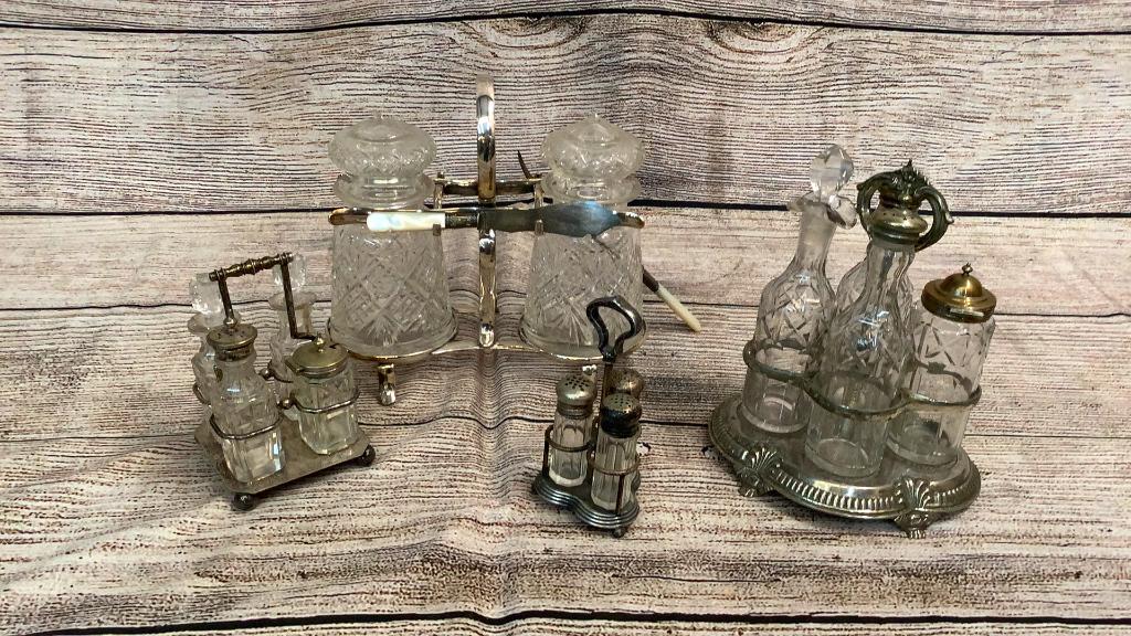 4 Victorian Cruet and Castor Sets (1 of 5)