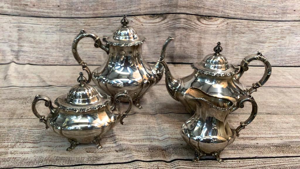 Georgian Rose Sterling Tea Service (1 of 6)