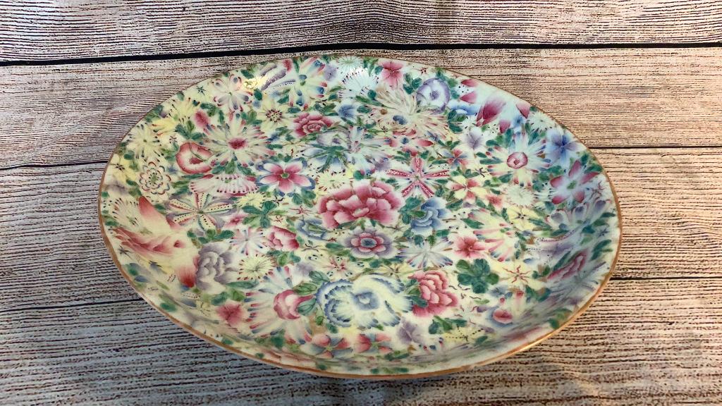 Large Asian Porcelain Charger (1 of 7)