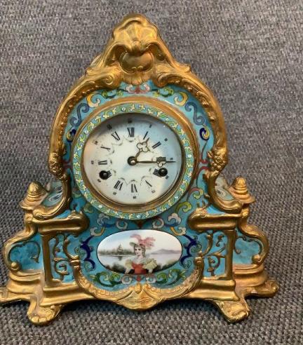 Champleve French Mantle Clock (1 of 7)