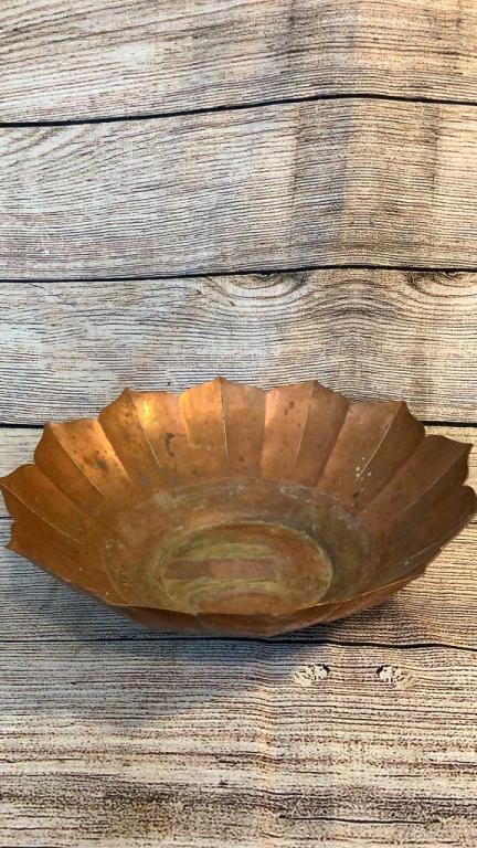 John J. Brennan Arts & Crafts Copper Bowl (1 of 5)