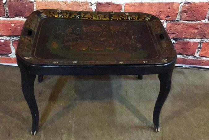 Toleware Tray on Stand (1 of 3)