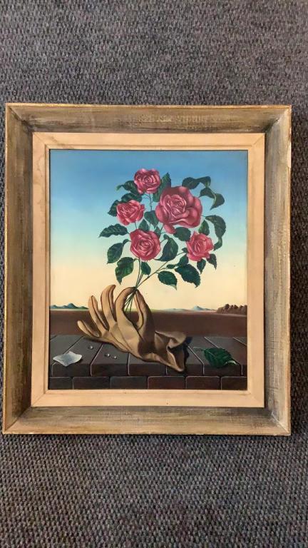 Surrealist Oil Painting, Signed Spiro (1 of 6)