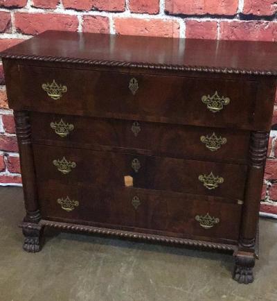 Classical Mahogany 4 Drawer Chest (1 of 5)