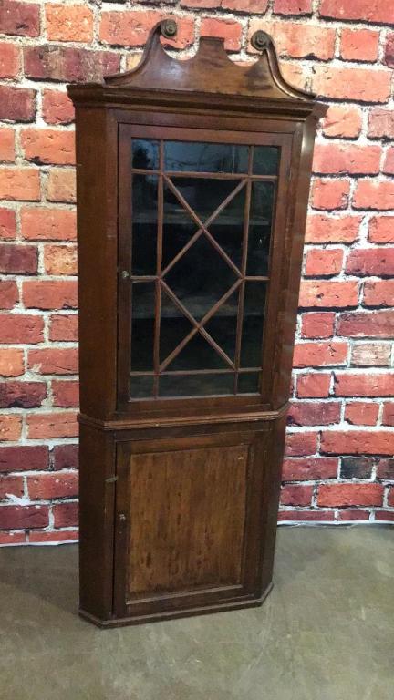 English Pine 2 Piece Corner Cupboard (1 of 2)